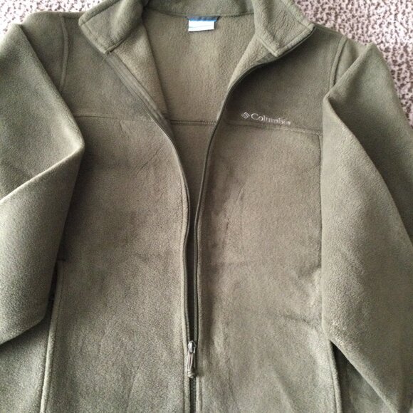 Columbia Fleece Jacket Green M - Picture 2 of 11